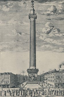 'The Monument of London, c1685', (1920). Artist: Unknown.