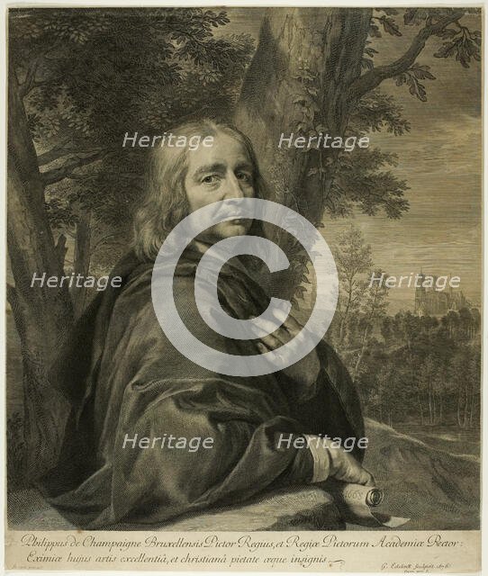 Philippe de Champaigne, 1676. Creator: Gerard Edelinck.