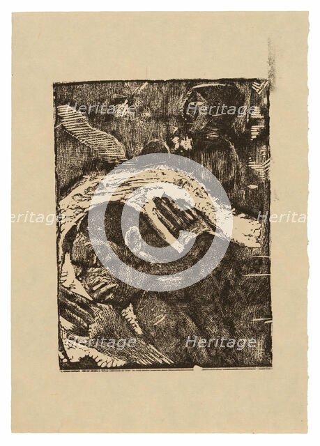 Manao tupapau (She Thinks of the Ghost or The Ghost Thinks of Her), 1894/95, printed 1928. Creator: Paul Gauguin.