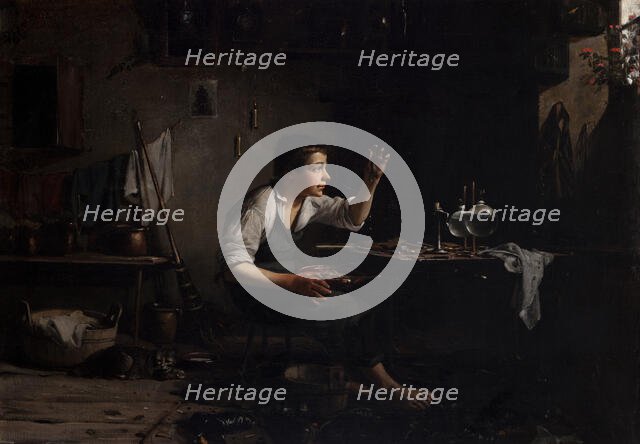 At the Shoemaker's, 1882. Creator: Waclaw Koniuszko.