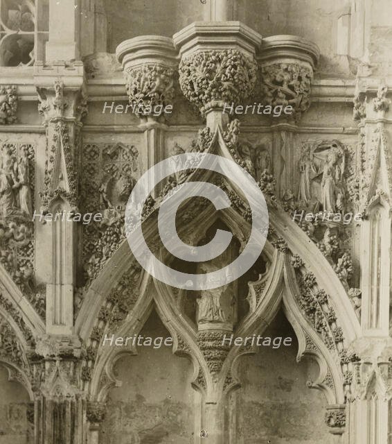 Ely Cathedral: Lady Chapel, Details, c. 1891. Creator: Frederick Henry Evans.