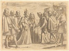 Reception at Mantua, 1612. Creator: Jacques Callot.
