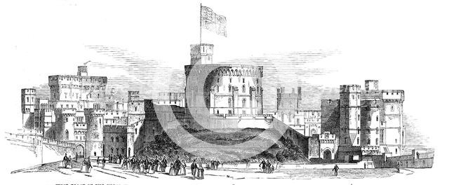 Visit of the King of the French to Queen Victoria...Windsor Castle..., 1844. Creator: Stephen Sly.