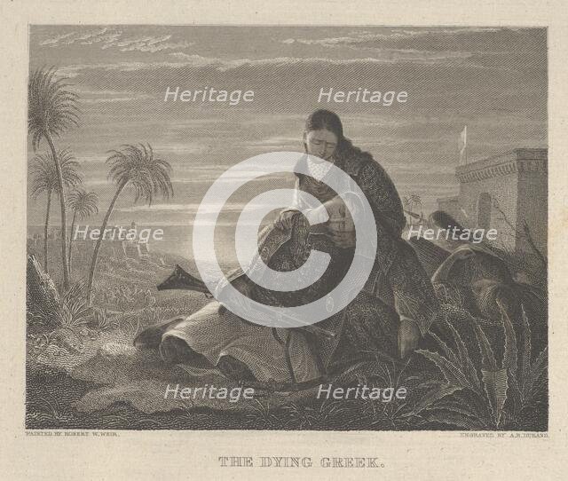 The Dying Greek, ca. 1830. Creator: Asher Brown Durand.