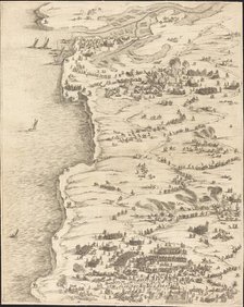 The Siege of La Rochelle [plate 5 of 16; set comprises 1952.8.97-112], 1628/1631. Creator: Jacques Callot.