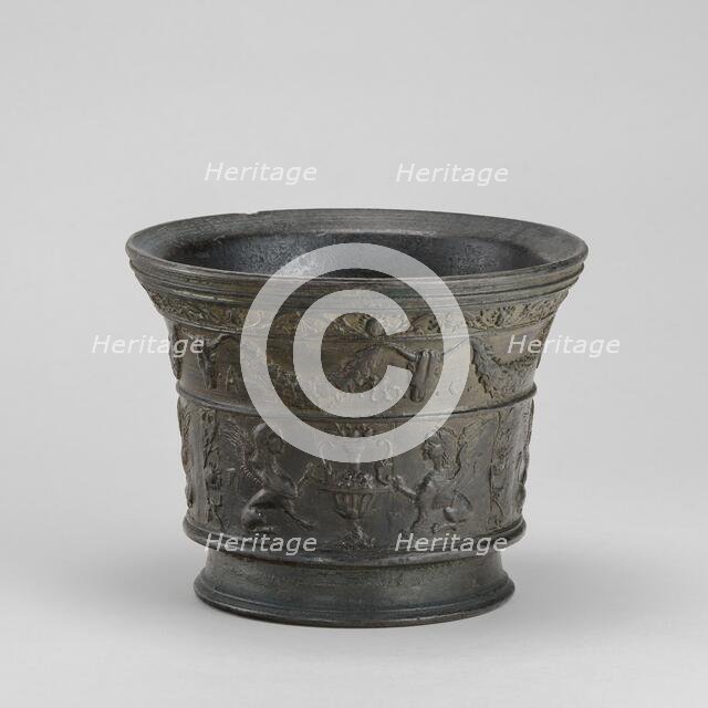 Mortar with Sphinxes and Vases, early 16th century. Creator: Unknown.