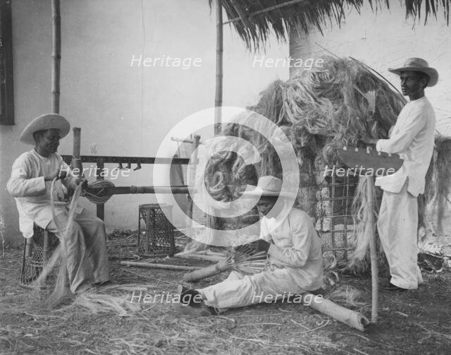 Philippine village, Pan-American Exposition, Buffalo, New York, 1901. Creator: Frances Benjamin Johnston.