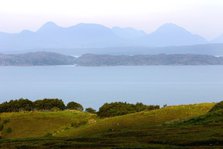 View of the Torridon Hills from Skye, Highland, Scotland.