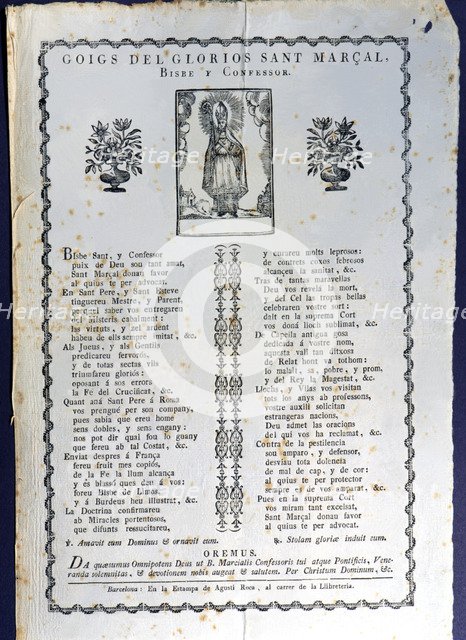 Couplets of glorious Saint Marcellus. Bishop and Confessor. Popular editions of prays devoted to …