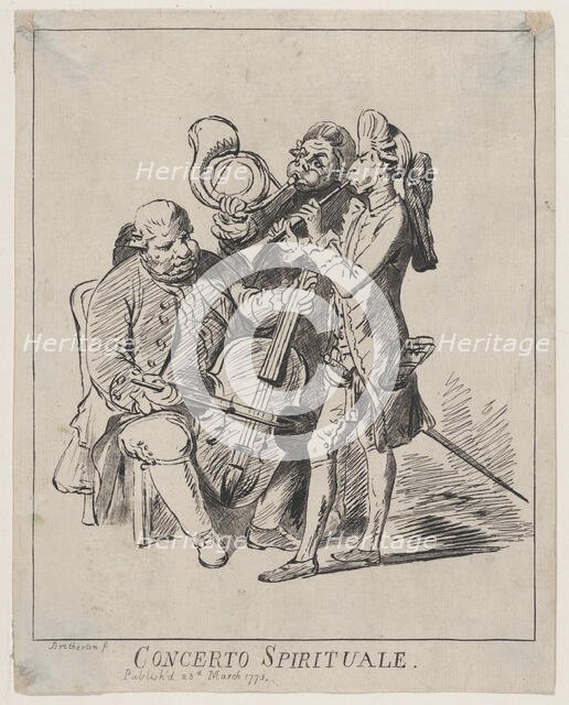 Concerto Spirituale, March 23, 1773. Creator: James Bretherton.