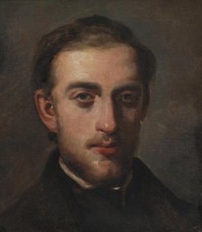 Portrait of the Painter Fritz Melbye (1826-69), 1857-1858. Creator: Camille Pissarro.