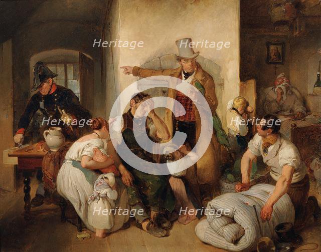 The Distraint, 1840. Creator: Fendi, Peter (1796-1842).