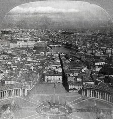 'Rome, the Eternal City, from the Balcony of St. Peter's Italy', 1904. Creator: Keystone View Company.
