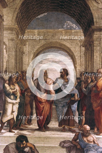 'The School of Athens, detail of Plato & Aristotle', 1508-1511. Artist: Raphael