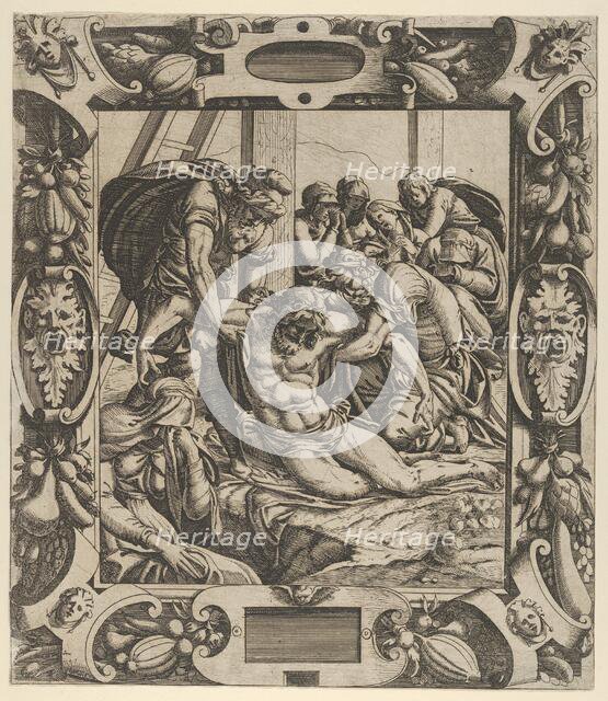 Deposition of the Cross, ca. 1544. Creator: Jean Mignon.