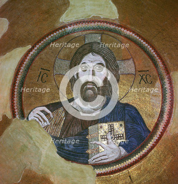 Byzantine mosaic of Christ Pantocrator. Artist: Unknown
