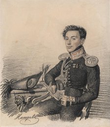 Portrait of Sergei Alexandrovich Kokoshkin (1795-1861), 1820. Creator: Hampeln, Carl, von (1794-after 1880).