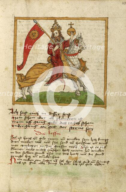 The Sun Represented as an Emperor on Horseback; Miscellany: Anatomical-Physiological Description of  Creator: Unknown.