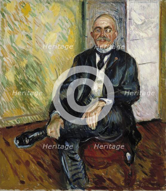 Portrait of Gustaf Schiefler, 1908. Creator: Edvard Munch.