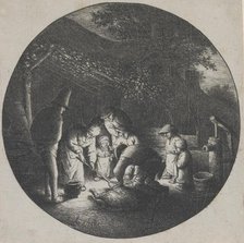 The pig killers, c.1652. Creator: Adriaen van Ostade.