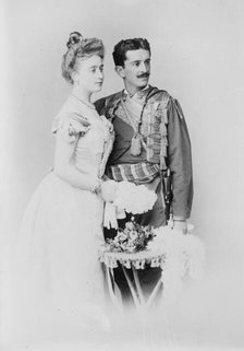 Prince Danilo and wife, 1910. Creator: Bain News Service.