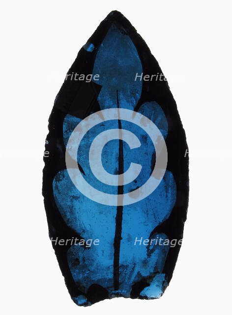 Glass Fragment, European, 13th century. Creator: Unknown.