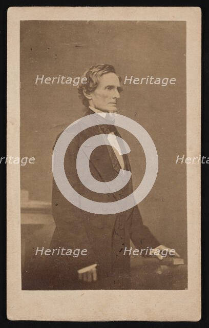 Portrait of Jefferson Davis (1808-1889), 1887. Creator: Brady's National Photographic Portrait Galleries.