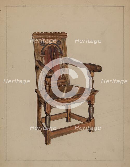 Chair, c. 1937. Creator: M. Rosenshield-von-Paulin.