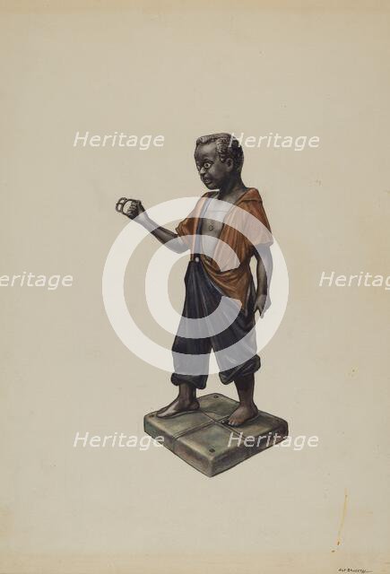 Hitching Post, c. 1937. Creator: Alf Bruseth.