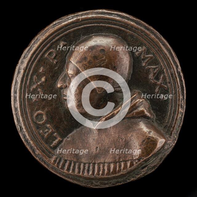 Leo X (Giovanni de' Medici, 1475-1521), Pope 1513 [obverse], c. 1513/1515. Creator: Unknown.