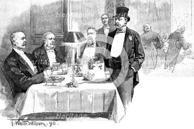 The Dining-Room, Carlton Club, 1890. Creator: R. Taylor.