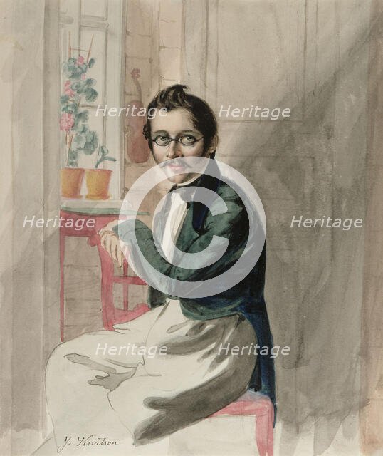 August Pettersson (1818-1853), drawing teacher from Kuopio, 1830-1899. Creator: Johan Knutson.