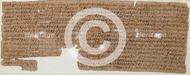Papyrus, Coptic, 7th century. Creator: Unknown.