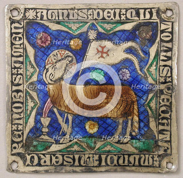 Plaque with Agnus Dei, Catalan, 14th century. Creator: Unknown.