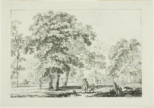 People Walking in a Wood, 1817. Creator: Louis Pierre Baltard.
