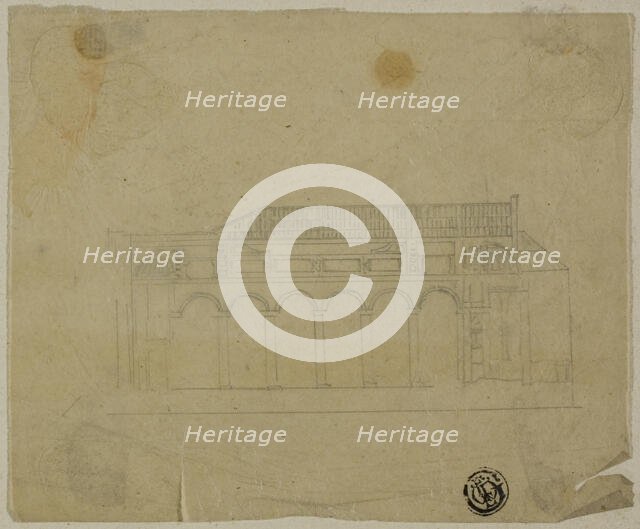 Cross-Section of Basilica, n.d. Creator: Unknown.