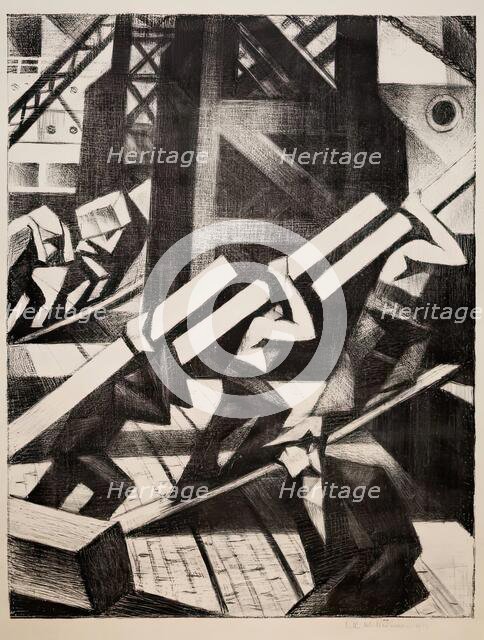 Loading the Ship, 1917. Creator: CRW Nevinson.