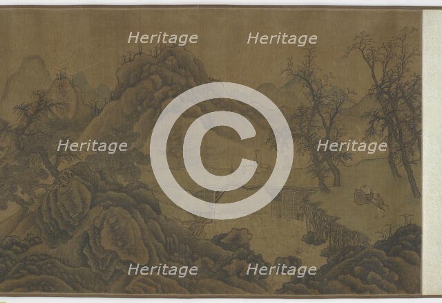 Landscape with travelers, 17th century. Creator: Unknown.