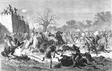 ''The Bambaras attack the Besiegers; Journey from the Senegal to the Niger', 1875. Creator: Unknown.