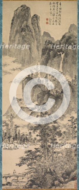 Looking for a Monastery in the Misty Mountains, 1368- 1644. Creator: Chen Shun (Chinese, 1483-1544).