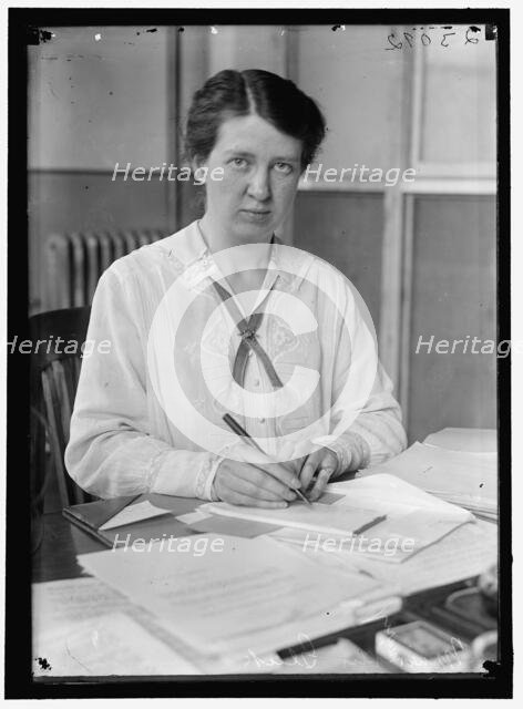 Mary Van Gleck, between 1913 and 1918. Creator: Harris & Ewing.