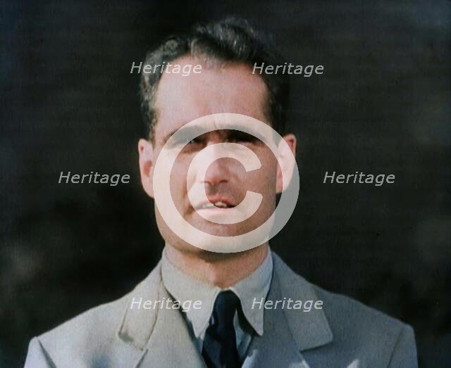 Rudolf Hess Giving a Speech, 1930s. Creator: British Pathe Ltd.