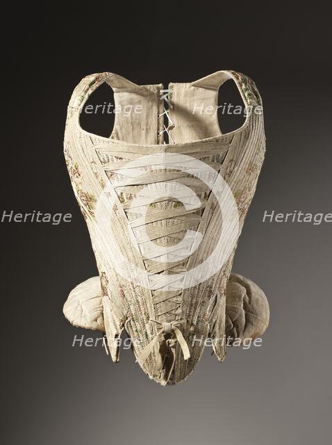 Woman's corset, France, between c.1730 and c.1740. Creator: Unknown.