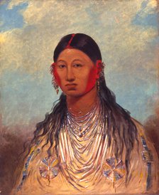 Koon-za-ya-me, Female War Eagle, 1844. Creator: George Catlin.