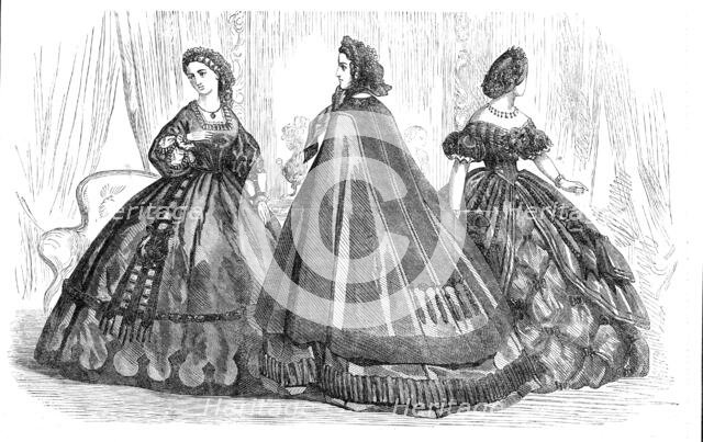 Mourning costume, 1861. Creator: Unknown.