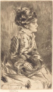 The Muff, c. 1873. Creator: James Abbott McNeill Whistler.