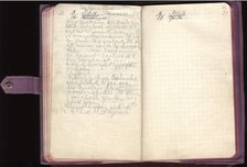 Last page from last diary of Empress Alexandra Fyodorovna, 1918.