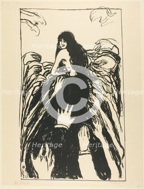 The Hands, 1895. Creator: Edvard Munch.