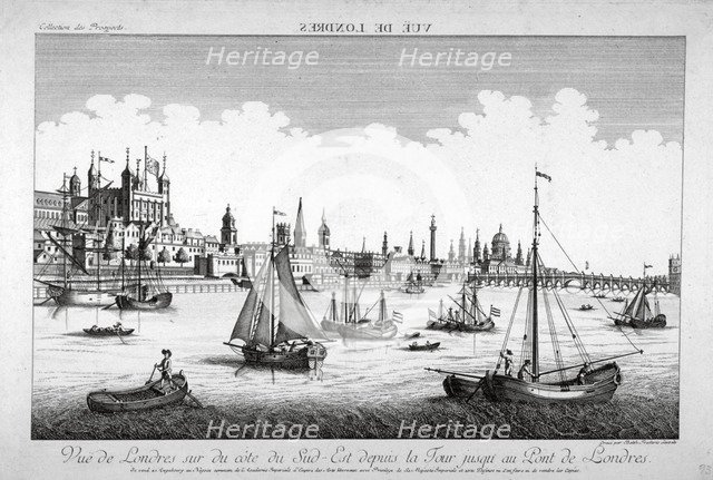 Tower of London, c1750. Artist: Balthasar Friedrich Leizelt