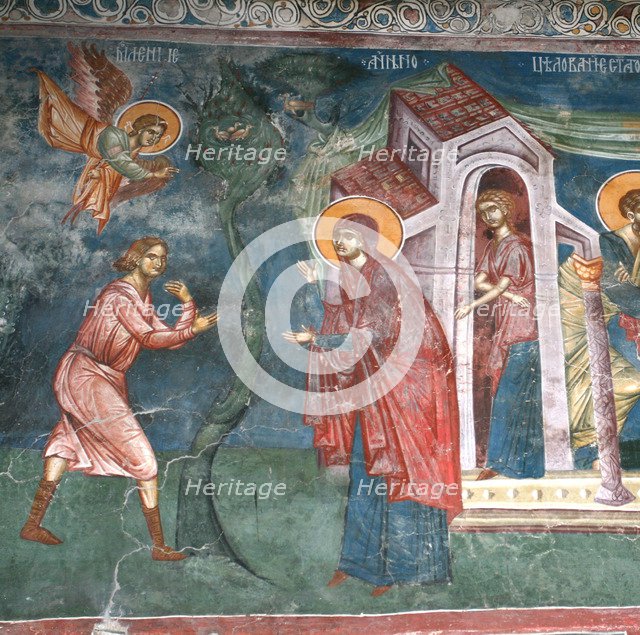 The Annunciation to Saint Anne, 14th century. Artist: Anonymous  